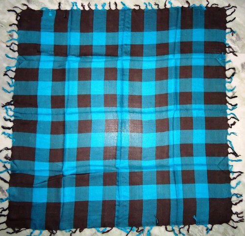 Viscose check scarf