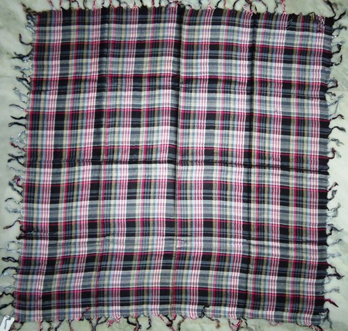 Viscose check scarf
