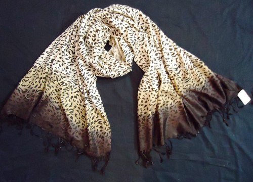 100% viscose print scarf