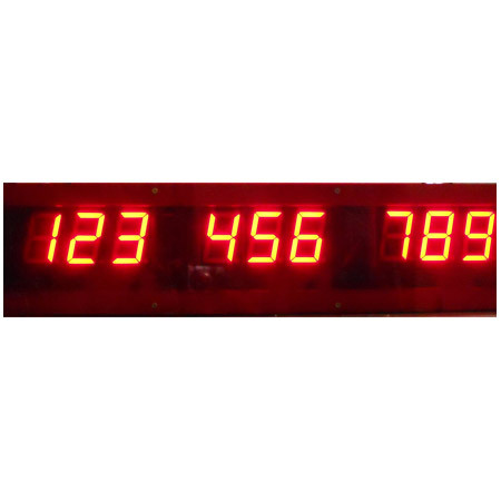 Token Display - Metal/Plastic, 4 inches LED Red Display | Multi-Counter System, Customizable Design, Easy Installation, Queue Management, Wireless Option