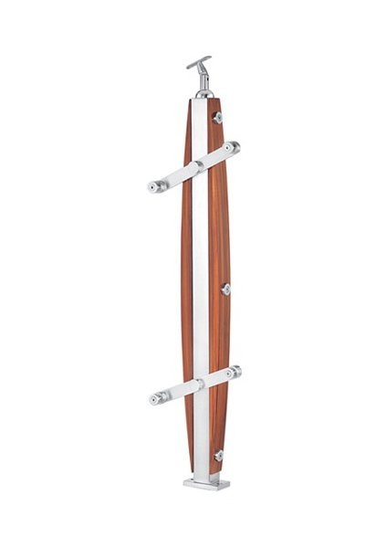 Stainless Steel and Wood Baluster