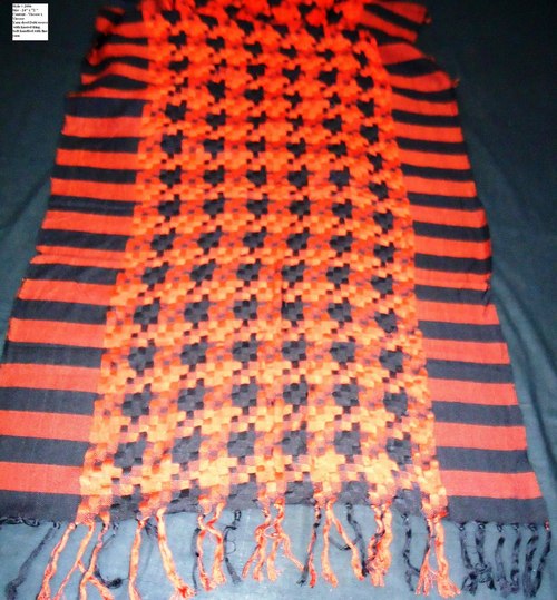 100% viscose Y/D check scarf