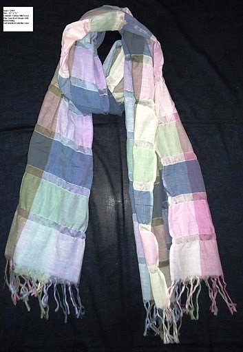 100% Cotton Y/D stripe scarf