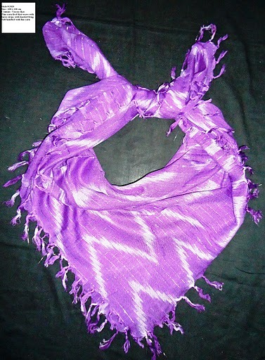 100% Viscose Ikat y/d scarf