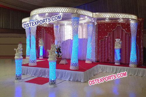 Stylish Wedding Crystal Mandap