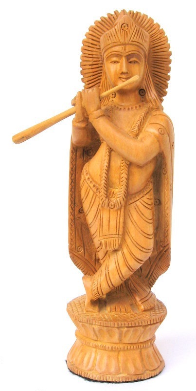 Wooden Krishna