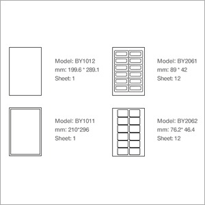 Blank A4 Label Sheets