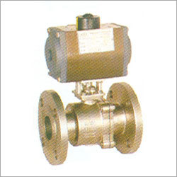 2 Pc. Ball Valve with Pneumatic Rotary Actuator