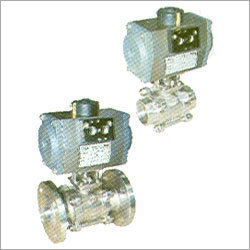 3 Pc. Ball Valve with Pneumatic Rotary Actuator