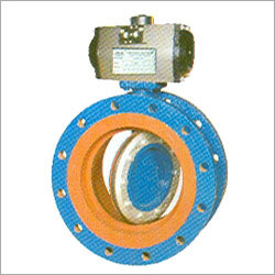 Off-Set Disc Butterfly Valve Double Flange