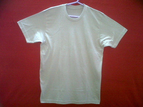 WHITE PLAIN ROUND NECK T-SHIRT