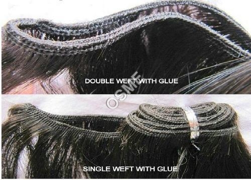 Single Machine Weft Hair with and without Glue