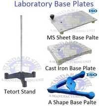 Laboratory Clamps Stand - Heavy Duty Mild Steel, Chrome Plated Steel Rod, Powder Coated Finish | Manual Operation, Adjustable Sizes, Durable Design