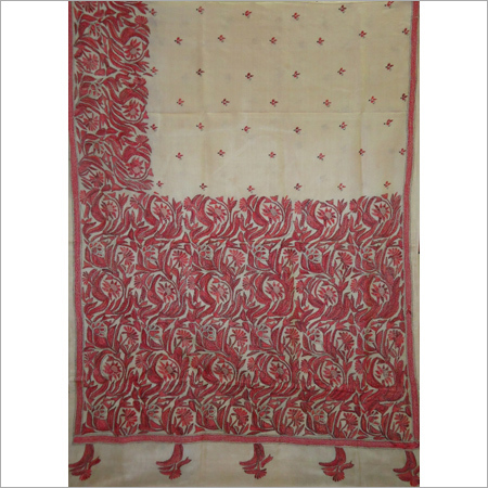 Tassar Kantha Saree