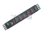 6 OUTLET UNIVERSAL SPIKE PROTECTOR WITH SINGLE POLE MCB 15AMP
