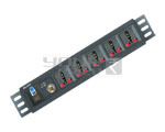 5 OUTLET UNIVERSAL SPIKE PROTECTOR WITH SINGLE POLE MCB 15AMP