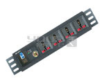 4 OUTLET UNIVERSAL SPIKE PROTECTOR WITH SINGLE POLE MCB 15 AMP