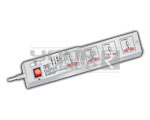 4 Outlet Universal Power Strip with Child Safety Shutter