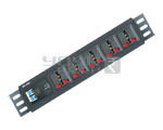 5 OUTLET UNIVERSAL POWER STRIP WITH DUAL POLE MCB 5 AMP