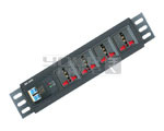 4 OUTLET UNIVERSAL POWER STRIP WITH DUAL POLE MCB 5 AMP