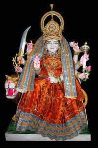 Goddess Durga Mata Marble Moorti