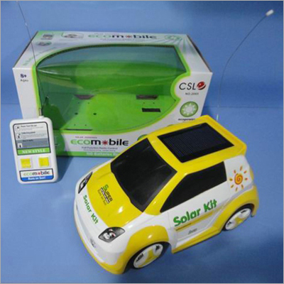 Remote Controlled Car - Plastic, 10x5x3 Inches, Yellow | Solar Powered, Rechargeable Battery, 30 ft Range, 2.4 GHz Frequency, Durable, Safe, Fun