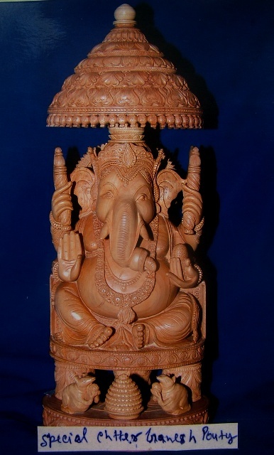 wooden chatter ganesh