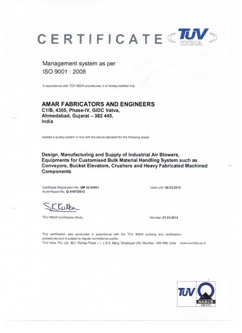 An ISO 9001:2008 CERTIFICATE