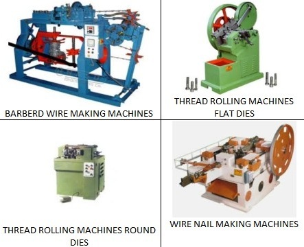 WIRE NAIL BARBERD WIRE THREAD ROLLING MACHINES