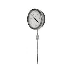 Mercury In Steel Thermometer - Durable Stainless Steel , Precise Temperature Measurement and Easy-to-Read Scale