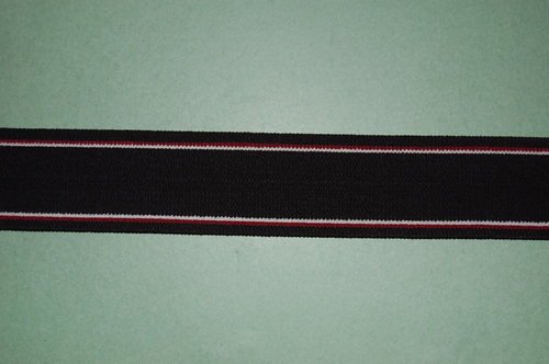 32 mm Heavy Elastic with Maroon White Lining
