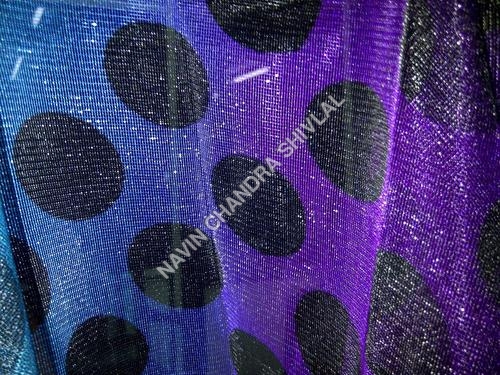 Tricot Warp Knit Fabrics - Polyester 58" Width, 150 GSM, Purple Polka Dot | Soft, Lightweight, Drapable, Durable, Breathable