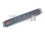 5 OUTLET UNIVERSAL POWER STRIP WITH RACK MOUNTING 15 Amp (METAL BODY)
