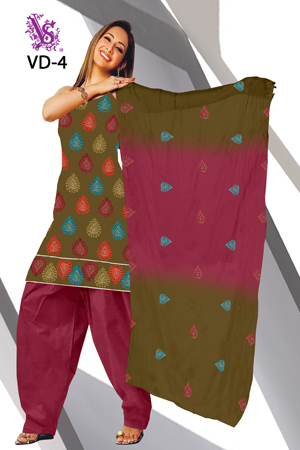 Suits with Dupatta work