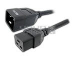 AC Male (IEC-320 C20) + AC Female (IEC-320 C19) Server Link Cord (16 Amps) - PVC Copper, 1.5 Meters | Power Delivery, Reliable Connection, Server Use