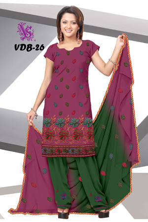 party wear suits with heavy dupatta