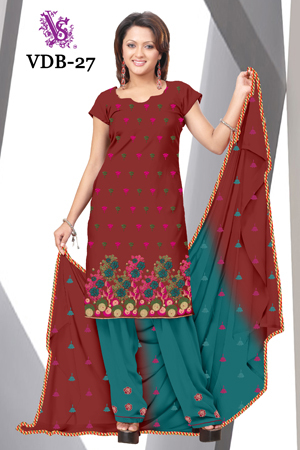 party wear suits with heavy dupatta