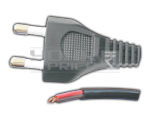 2 Pin Mains Cord 10/38" SWG Matt Economy Version - 1.8 Meters