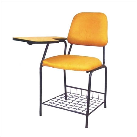 Study Chair - Metal, Plastic, Wood Construction | Adjustable Length 304.8 - 508 cm, Polished Finish, Lightweight 1-2 kg