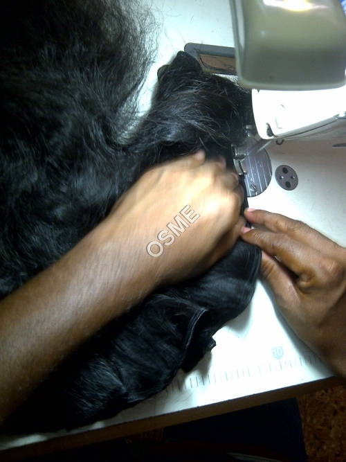 Machine Weft Hair with Glue in Single Head Stitch