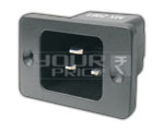 AC Male Server Socket (16AMP) IEC 320C20 - PBT, Black, Bronze Contacts | Secure Connection, Reliable Power, Server Compatible
