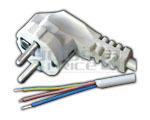 German (SUKO Plug) 13 AMP. Moulded Cord - 1.5 Meter