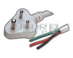 3 PIN Mains Cord 5 Amp with Cotton Braided Wire (24.2 SWG) - 2.5 Meters