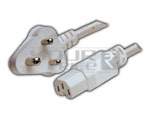 Kettle Connector 3 Pin Moulded (24.2 SWG) - 1.5 Meters.