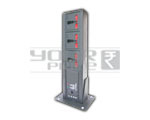 3 Socket Universal Power Strip Floor Mounting - 5/15 Amperes