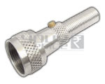 Mike Channel Male Connector Copper Plated With Spring