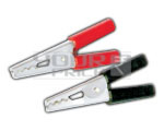 Crocodile Clip Super - Metal & PVC, Red/Black, 5A 30V | Insulated Jaws, Secure Grip, Durable, Versatile Tool