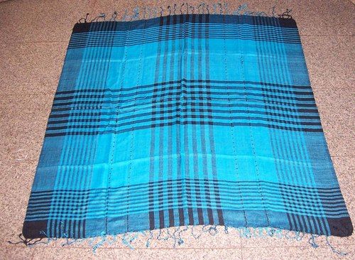 Cotton Blue Arafat Square Scarves