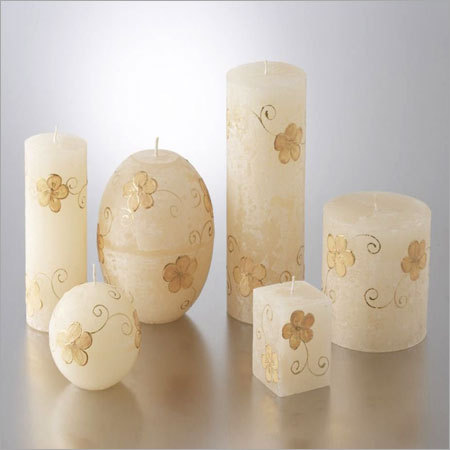 Wedding Painted Candles