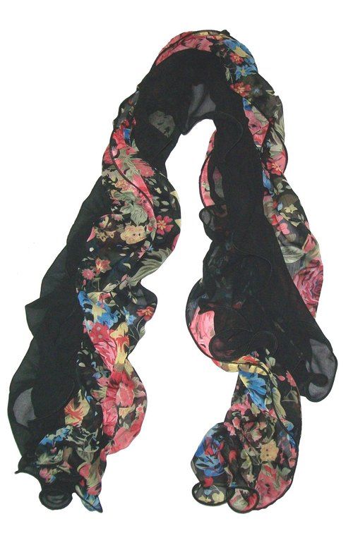 Ruffle Printed Stoles